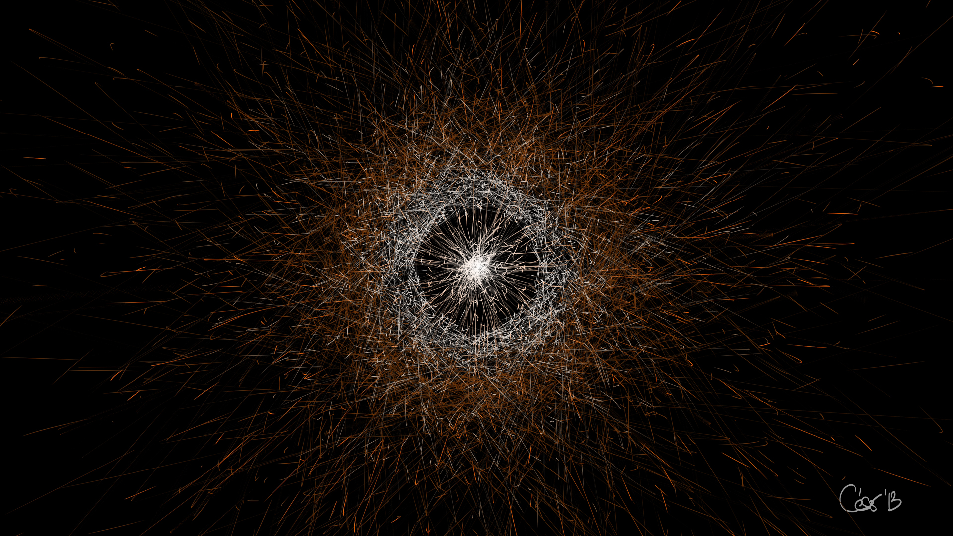 Being, moving artwork by César Yagüe, from the 4K Beauties collection