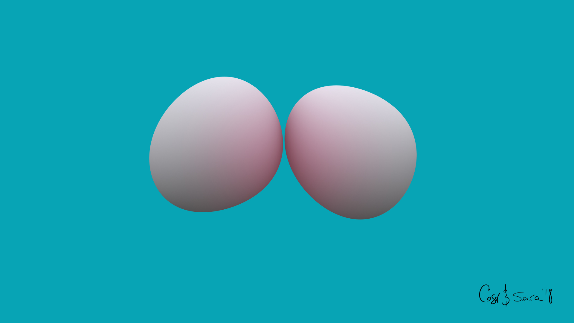 Bésame Mini, moving artwork by César Yagüe & Sara Vázquez, from the Bonita Ola collection