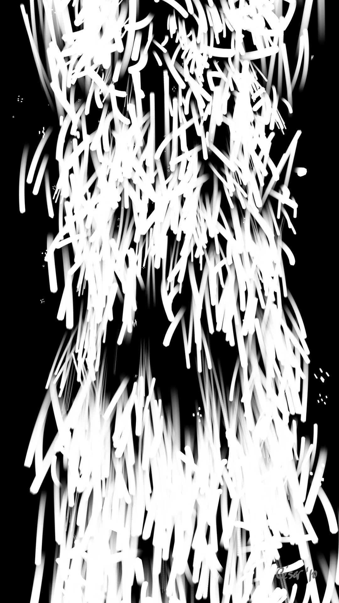 Bianco, moving artwork by César Yagüe, from the Emotional Art In Motion collection