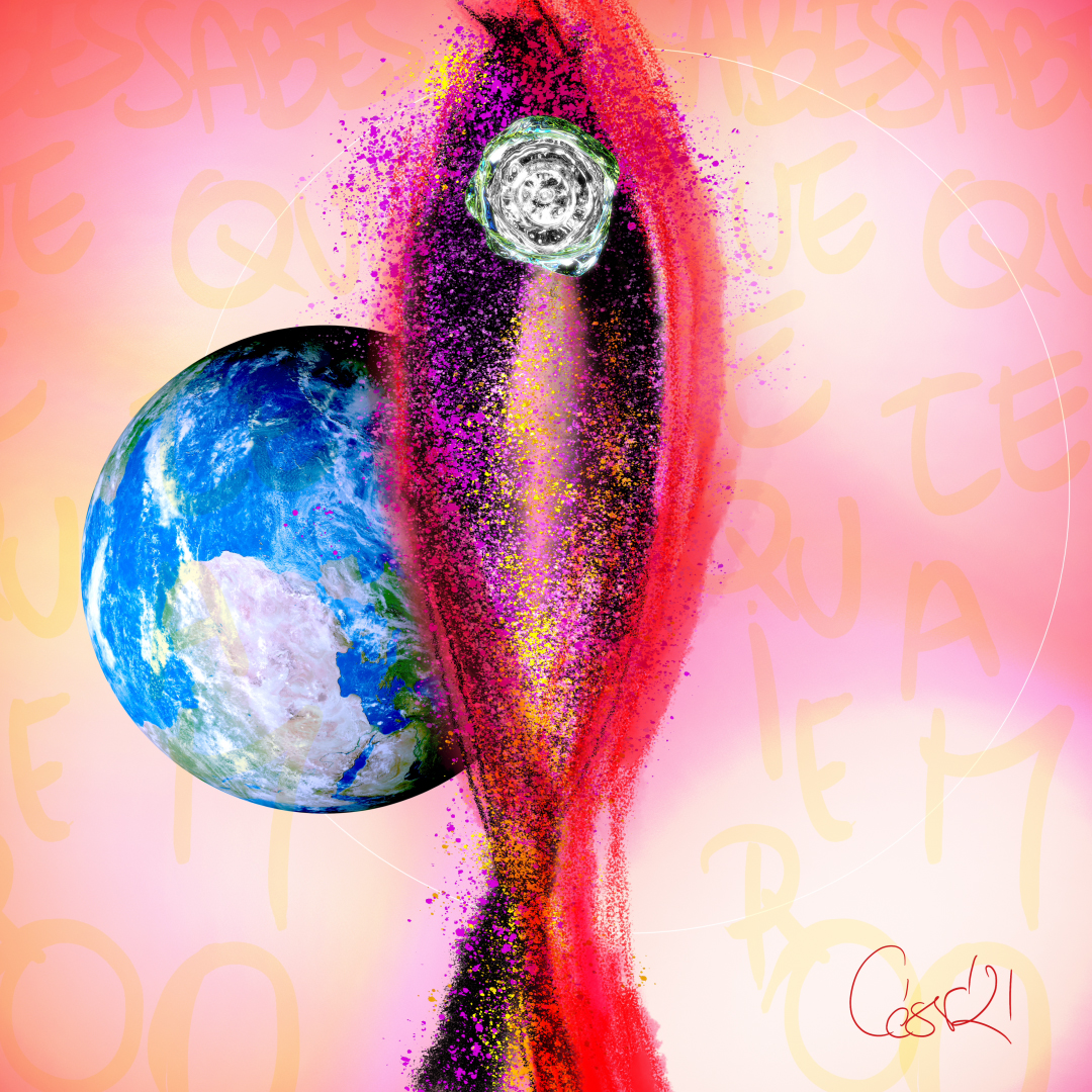Chirly Chirlón, moving artwork by César Yagüe, from the Enjambre De Luz collection