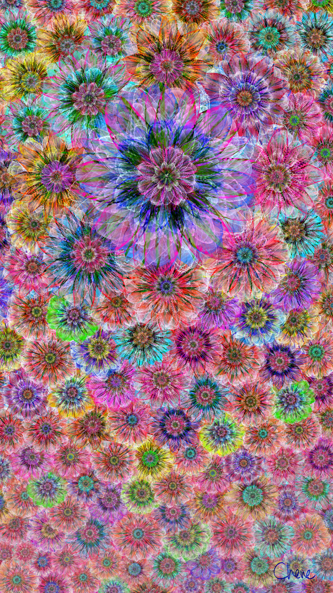Constructoras De Silencio, moving artwork by Chene (César Yagüe), from the Floraciones Del Umbral collection