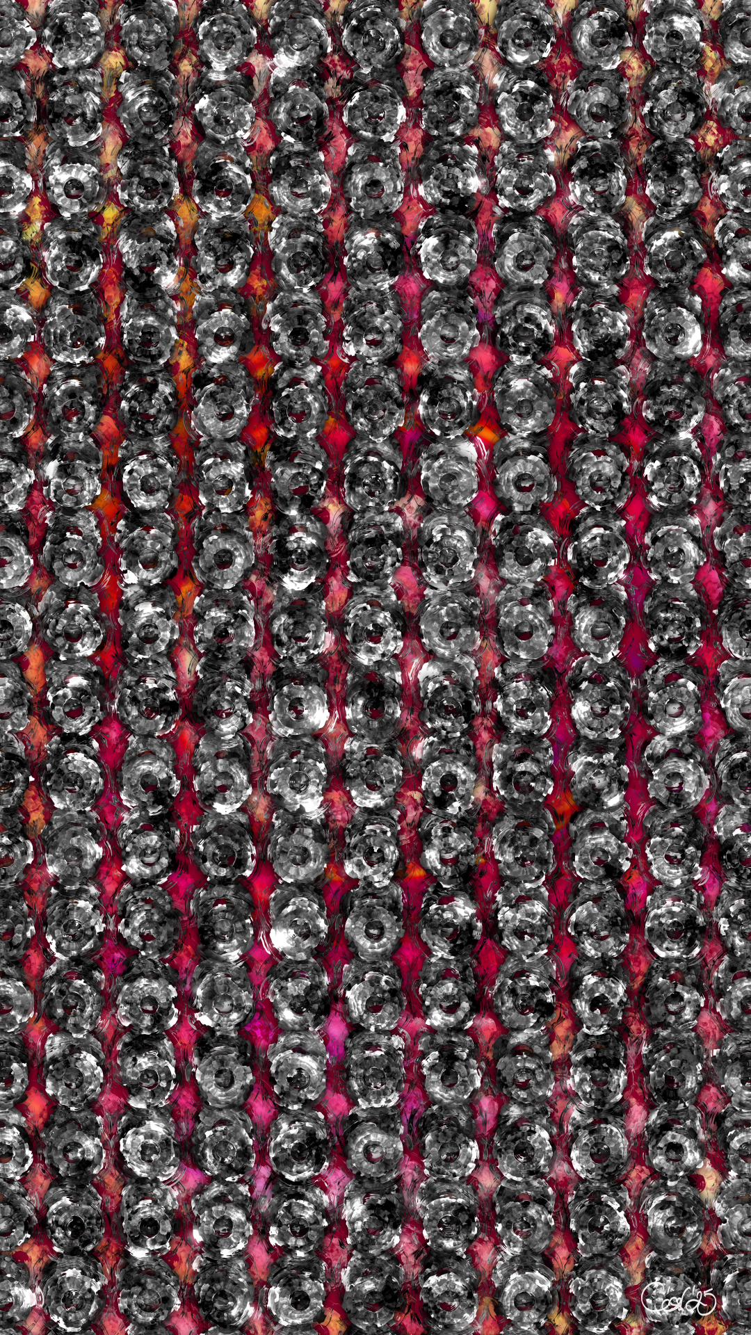 El Código De Shambhala, moving artwork by César Yagüe, from the Floraciones Del Umbral collection