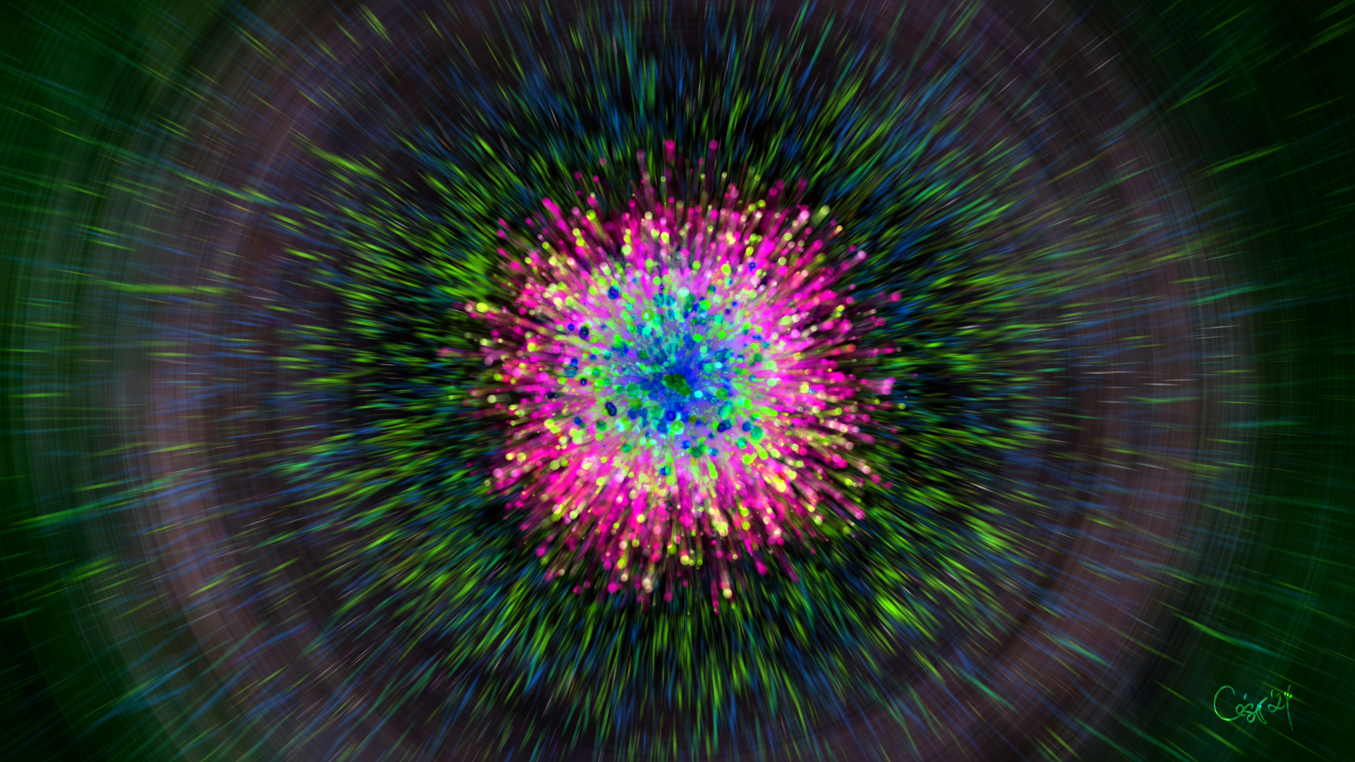 Estrella, moving artwork by César Yagüe, from the Lágrimas De Estrellas collection