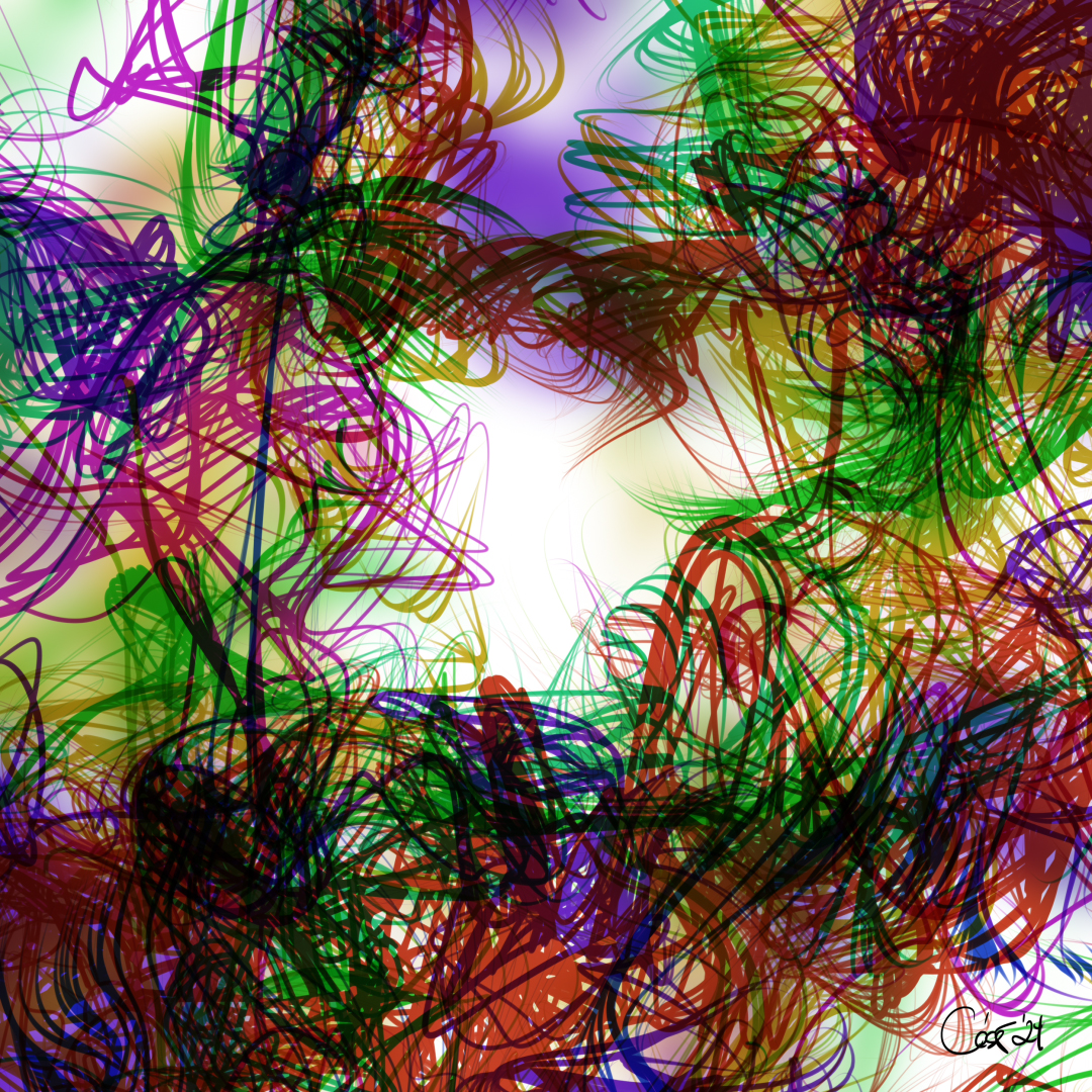 Fearless Summer, moving artwork by César Yagüe, from the Matter That Fell In Love With The Void collection
