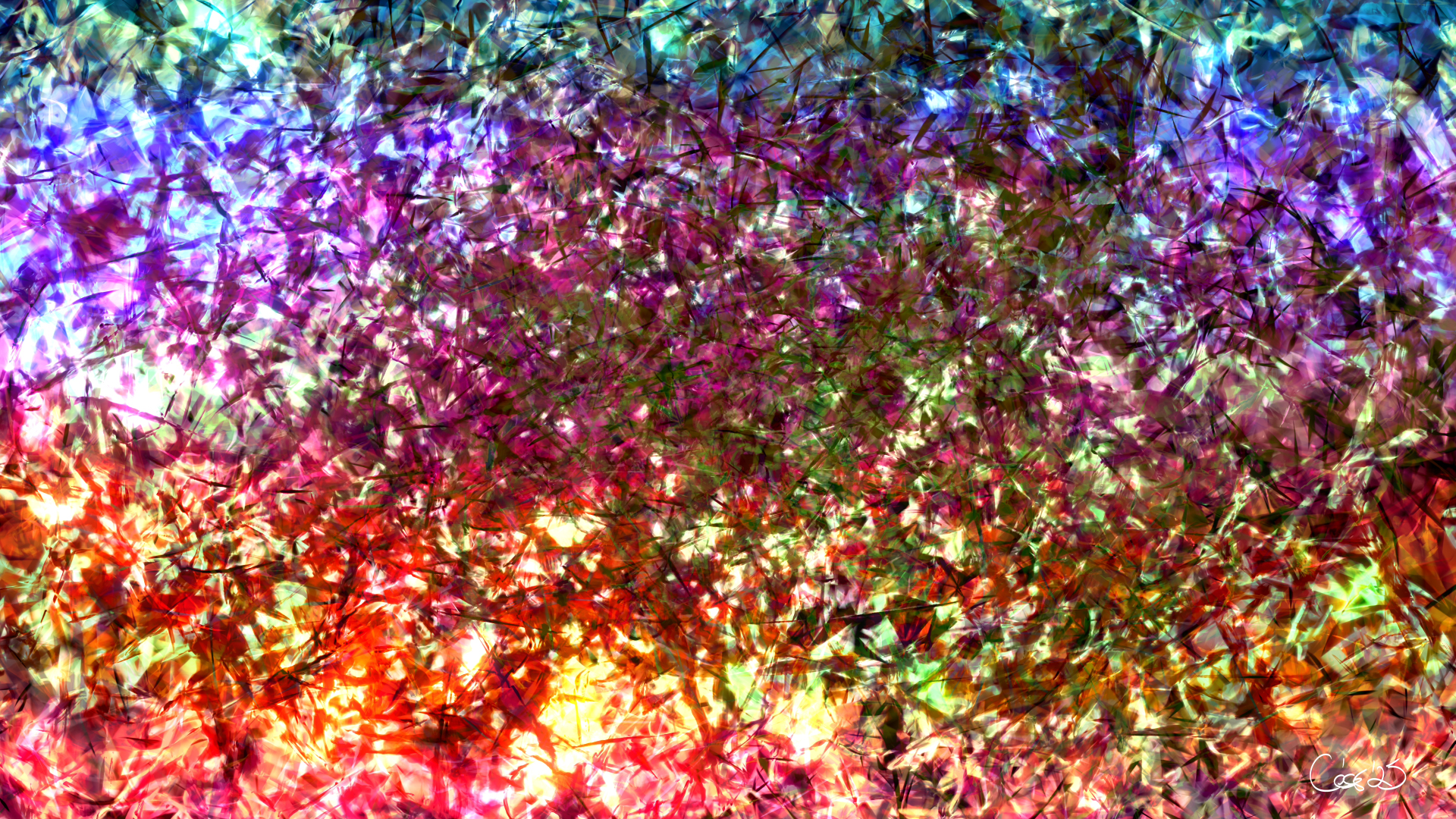 Flores Etéreas Danzando Bajo Una Luz Líquida, moving artwork by César Yagüe, from the Floraciones Del Umbral collection