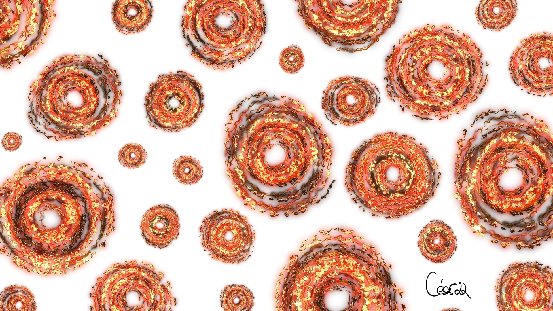 Goddesses All Around, moving artwork by César Yagüe, from the Descendants Of Beauty collection