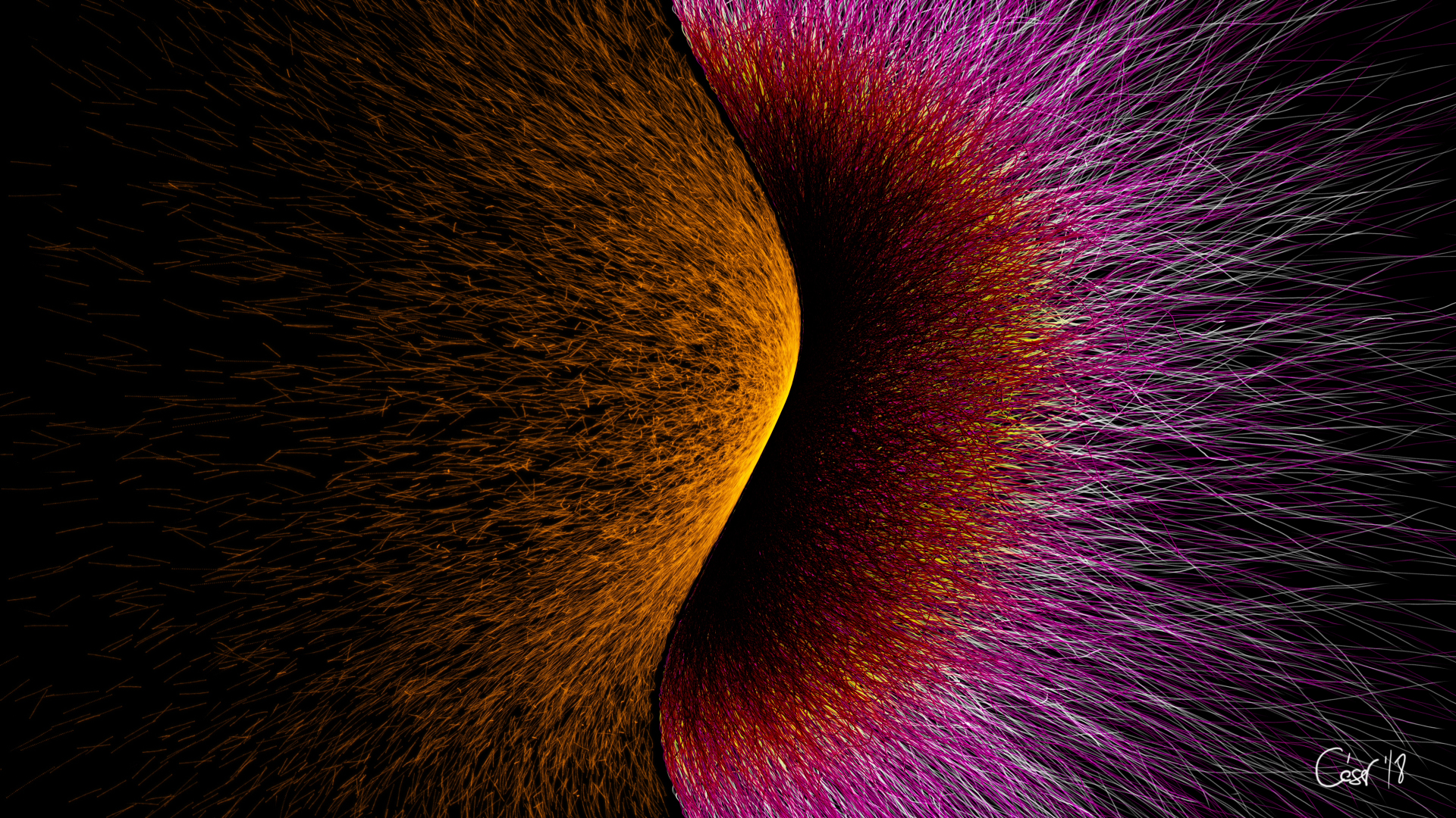 I Love You Both, moving artwork by César Yagüe, from the Soul Rockin' Txabalita collection