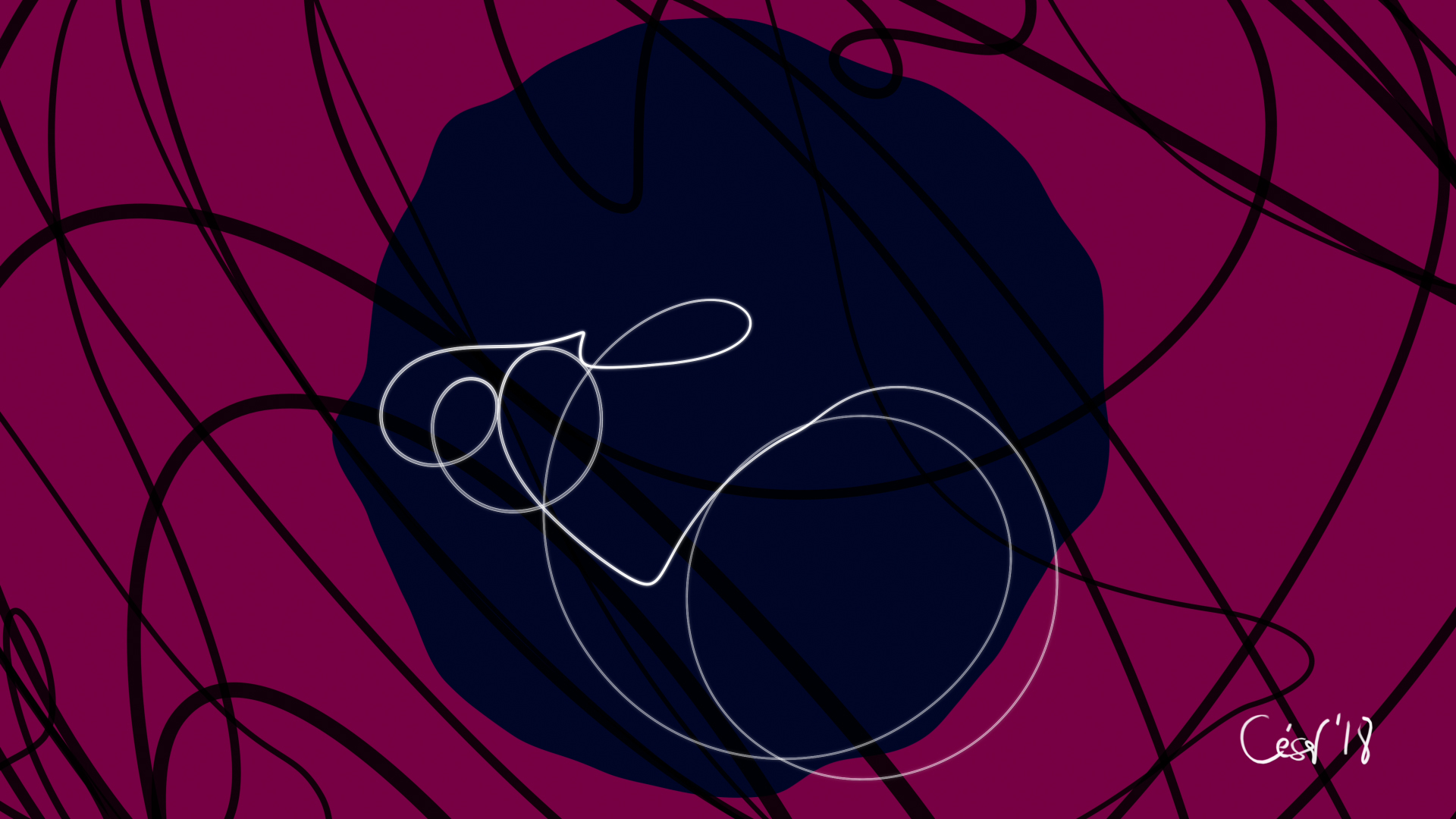 Julia's Journey, moving artwork by César Yagüe, from the Soul Rockin' Txabalita collection