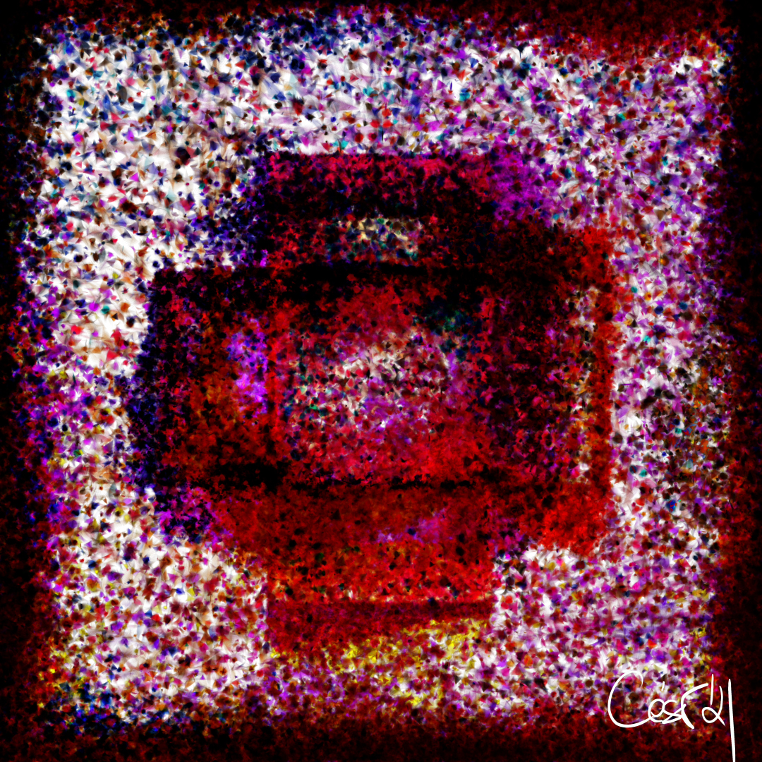 La Cruz, moving artwork by César Yagüe, from the Matter That Fell In Love With The Void collection