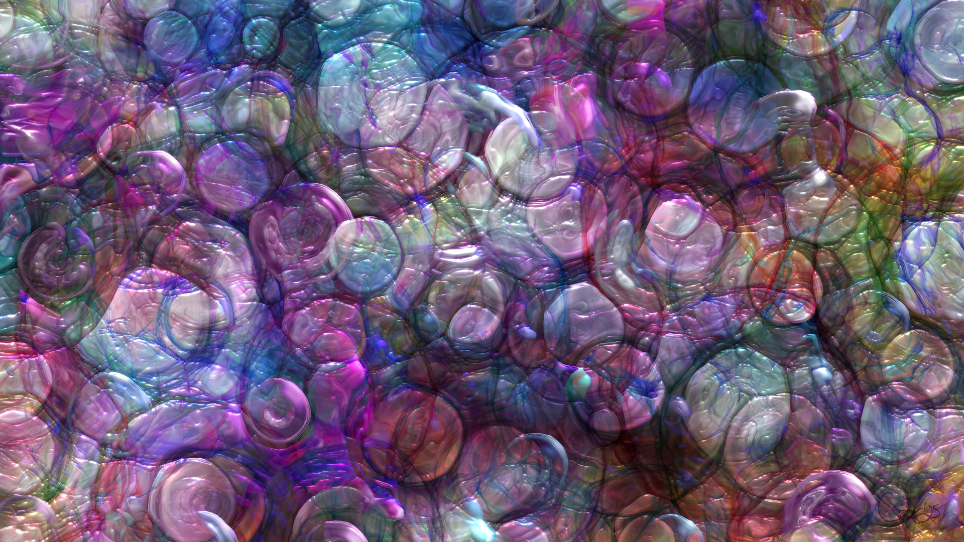 Las Tripas del Cielo, moving artwork by César Yagüe, from the Floraciones Del Umbral collection