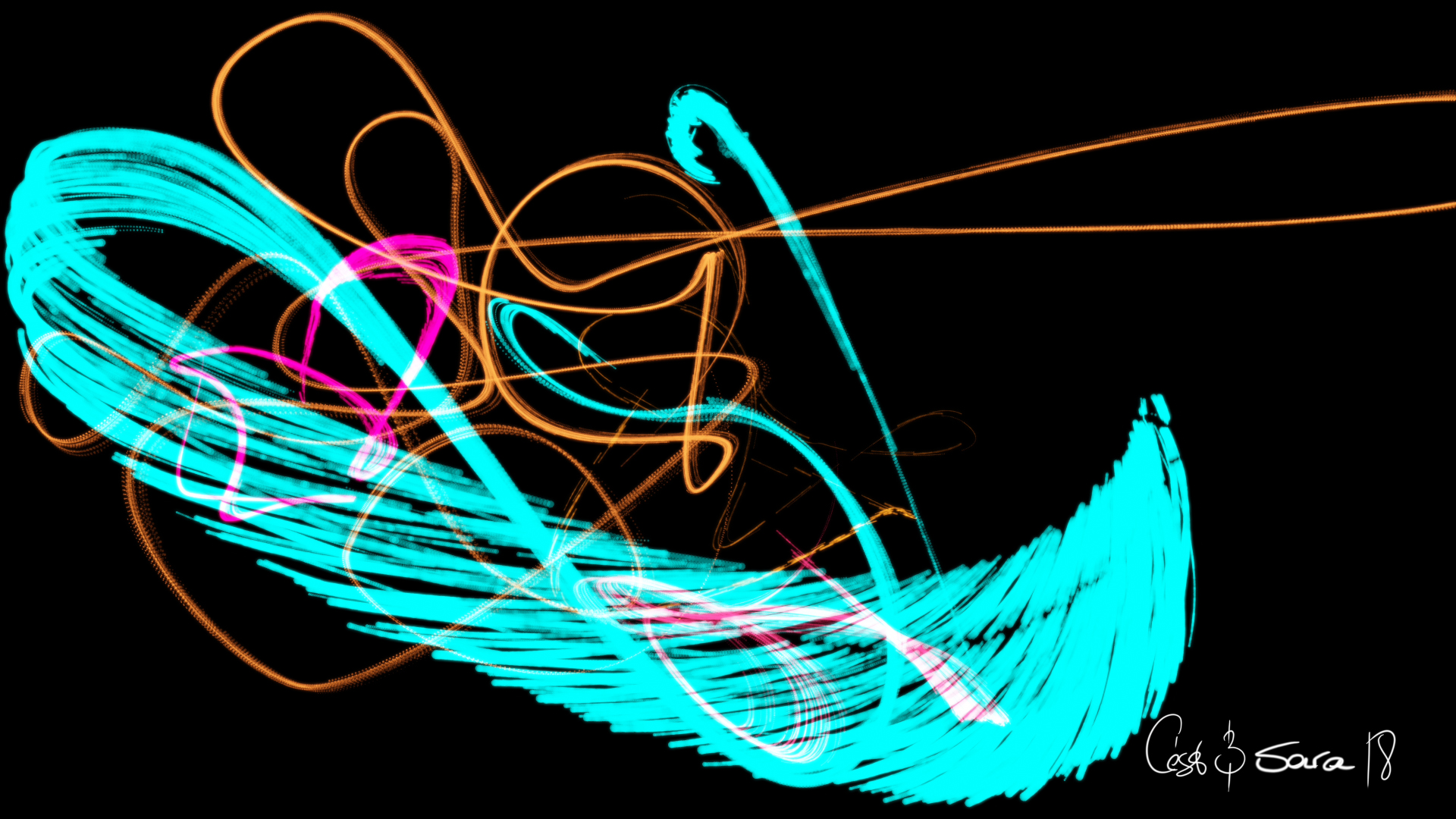 Luces, moving artwork by César Yagüe & Sara Vázquez, from the Soul Rockin' Txabalita collection