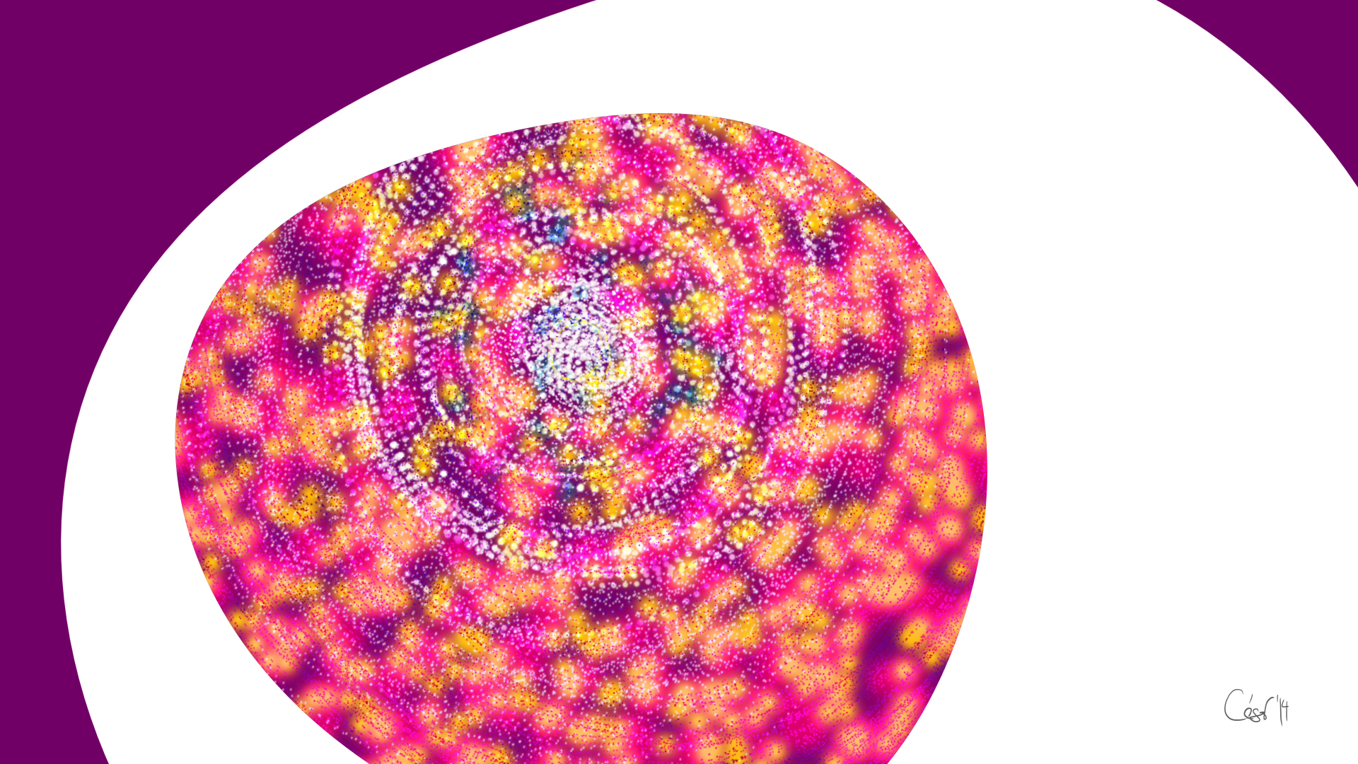 Mi, moving artwork by César Yagüe, from the 4K Beauties collection