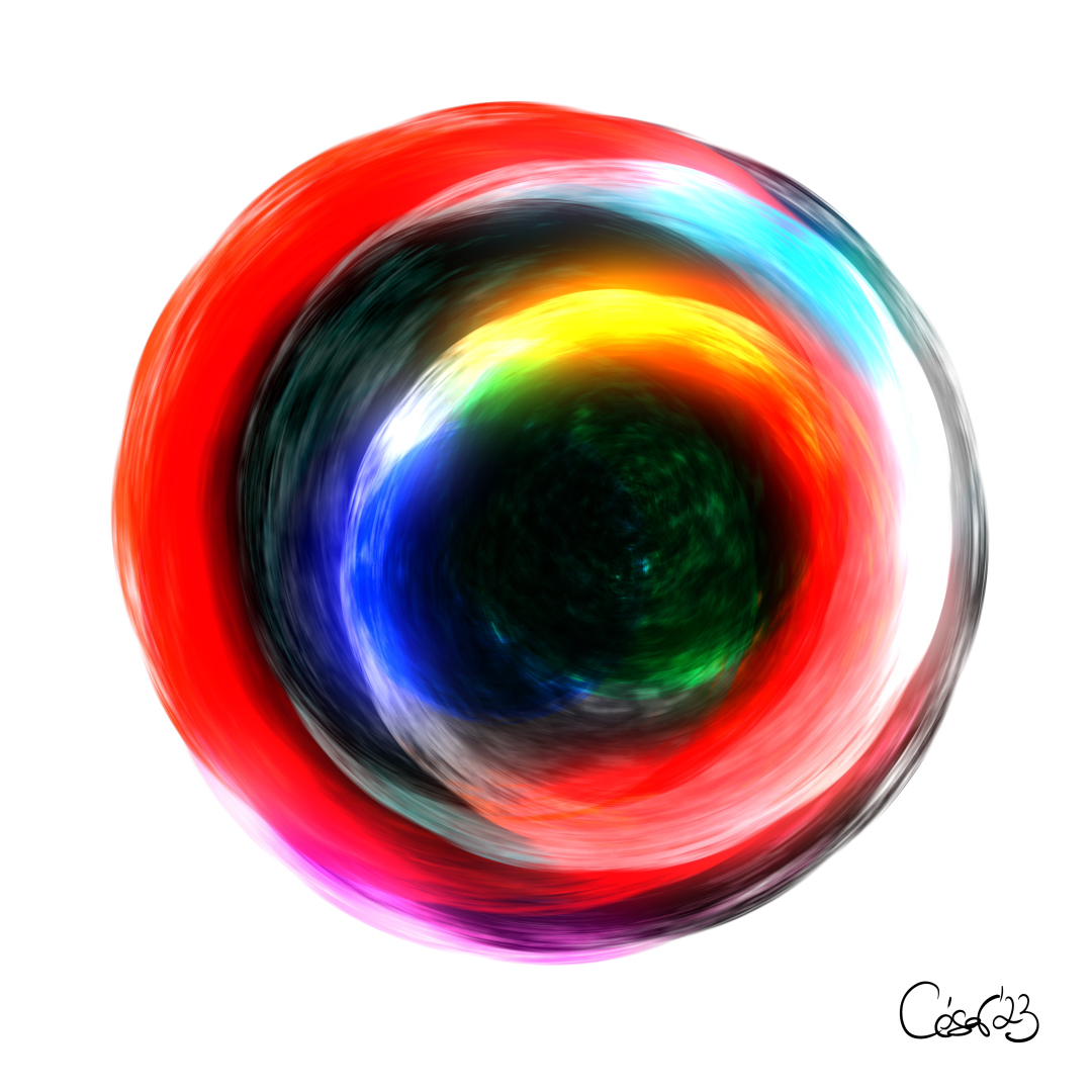 Plutón En Acuario, moving artwork by César Yagüe, from the Lágrimas De Estrellas collection