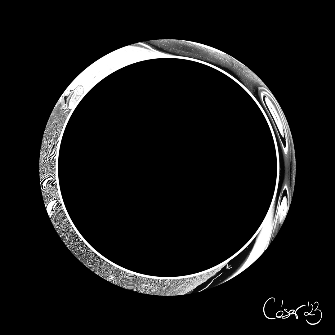 Punto Final, moving artwork by César Yagüe, from the Enjambre De Luz collection