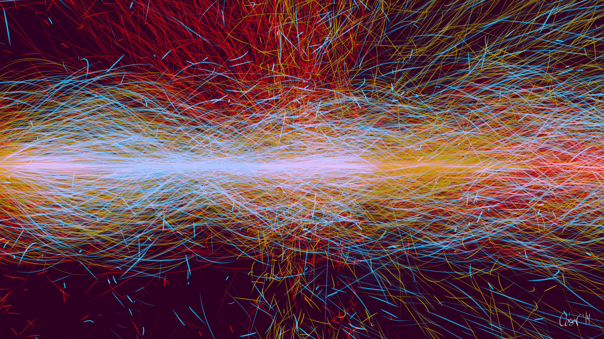 Re, moving artwork by César Yagüe, from the 4K Beauties collection