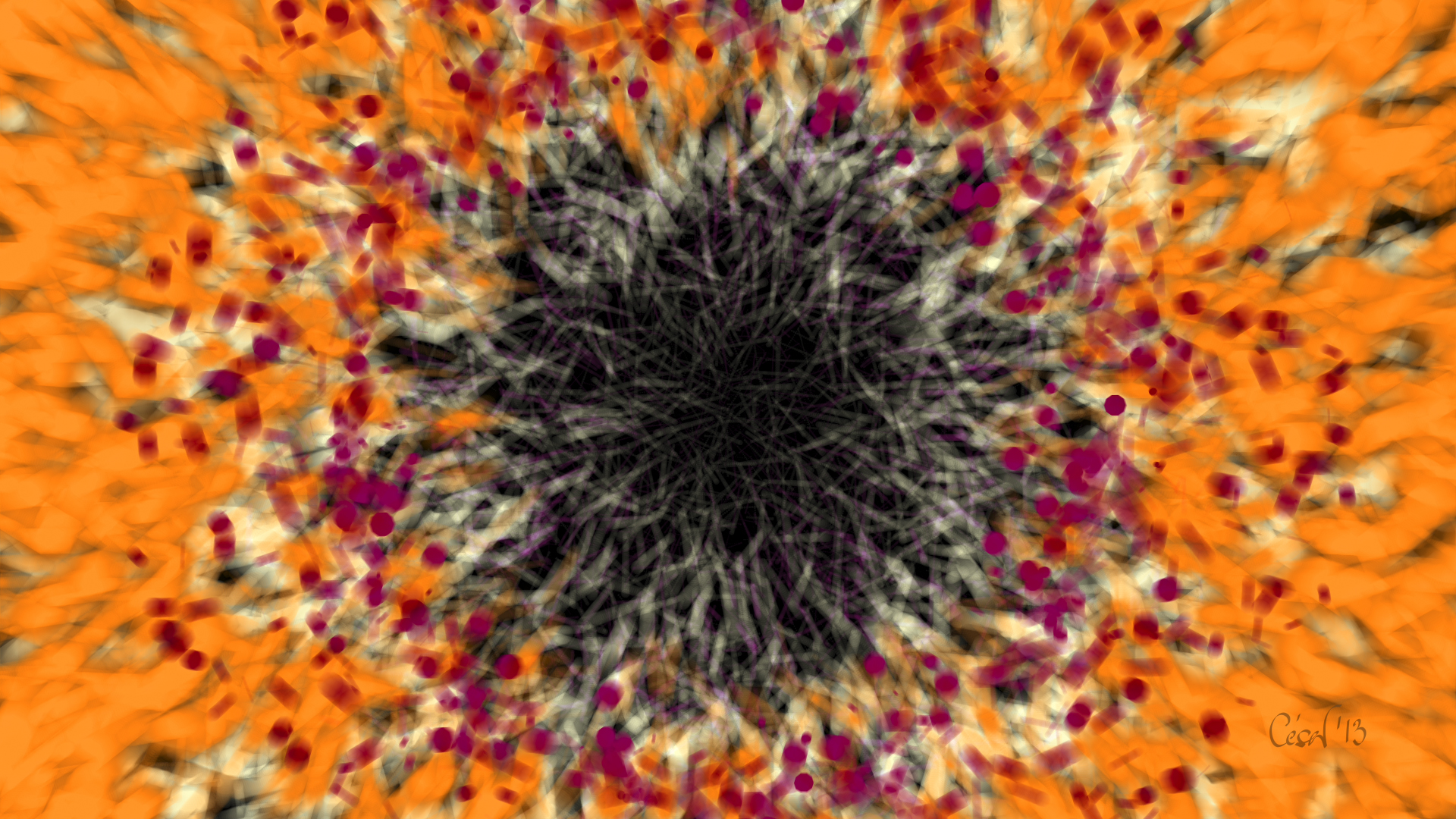 Remember, moving artwork by César Yagüe, from the 4K Beauties collection