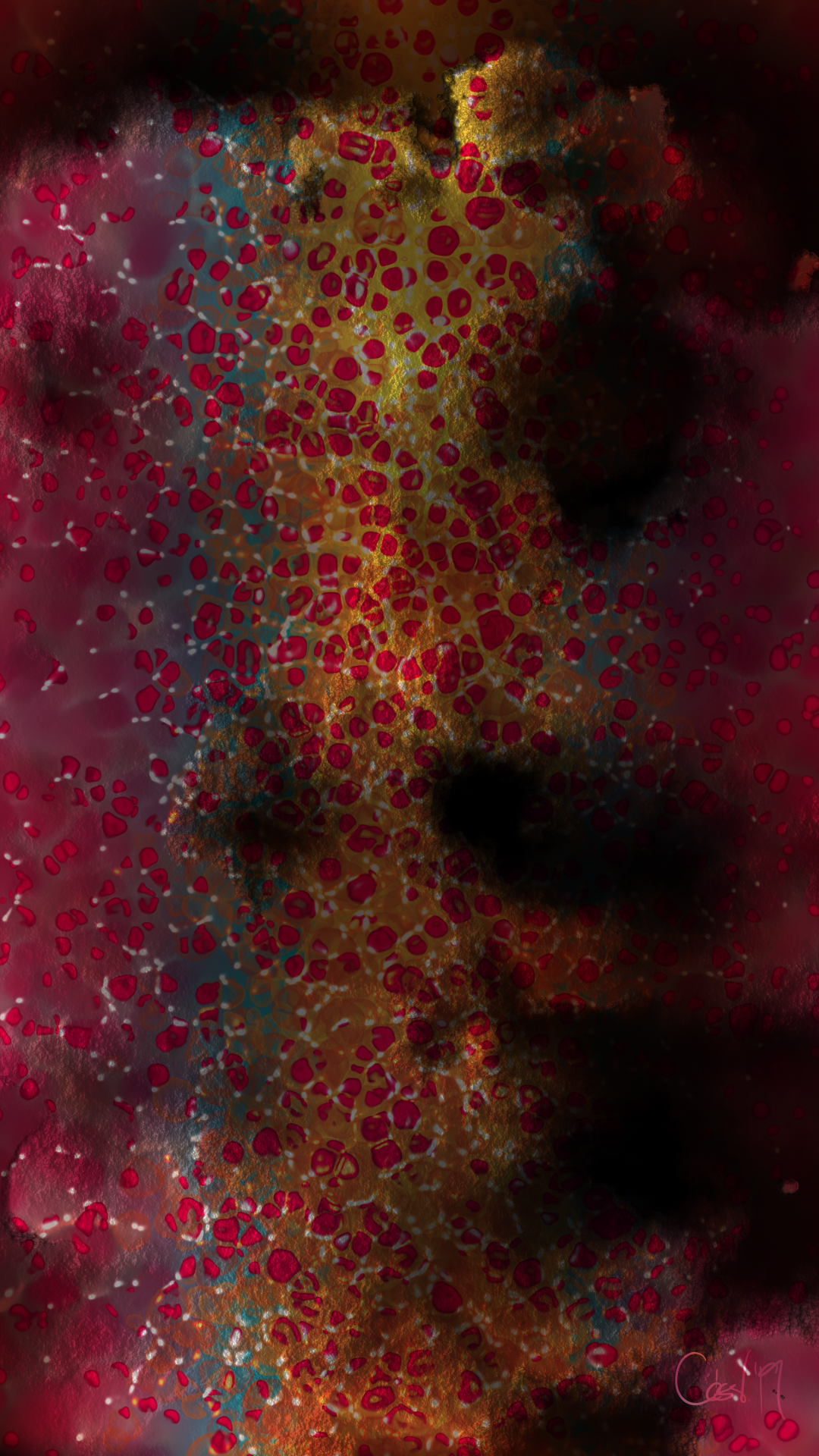 She Is, moving artwork by César Yagüe, from the Vida Contemplativa collection