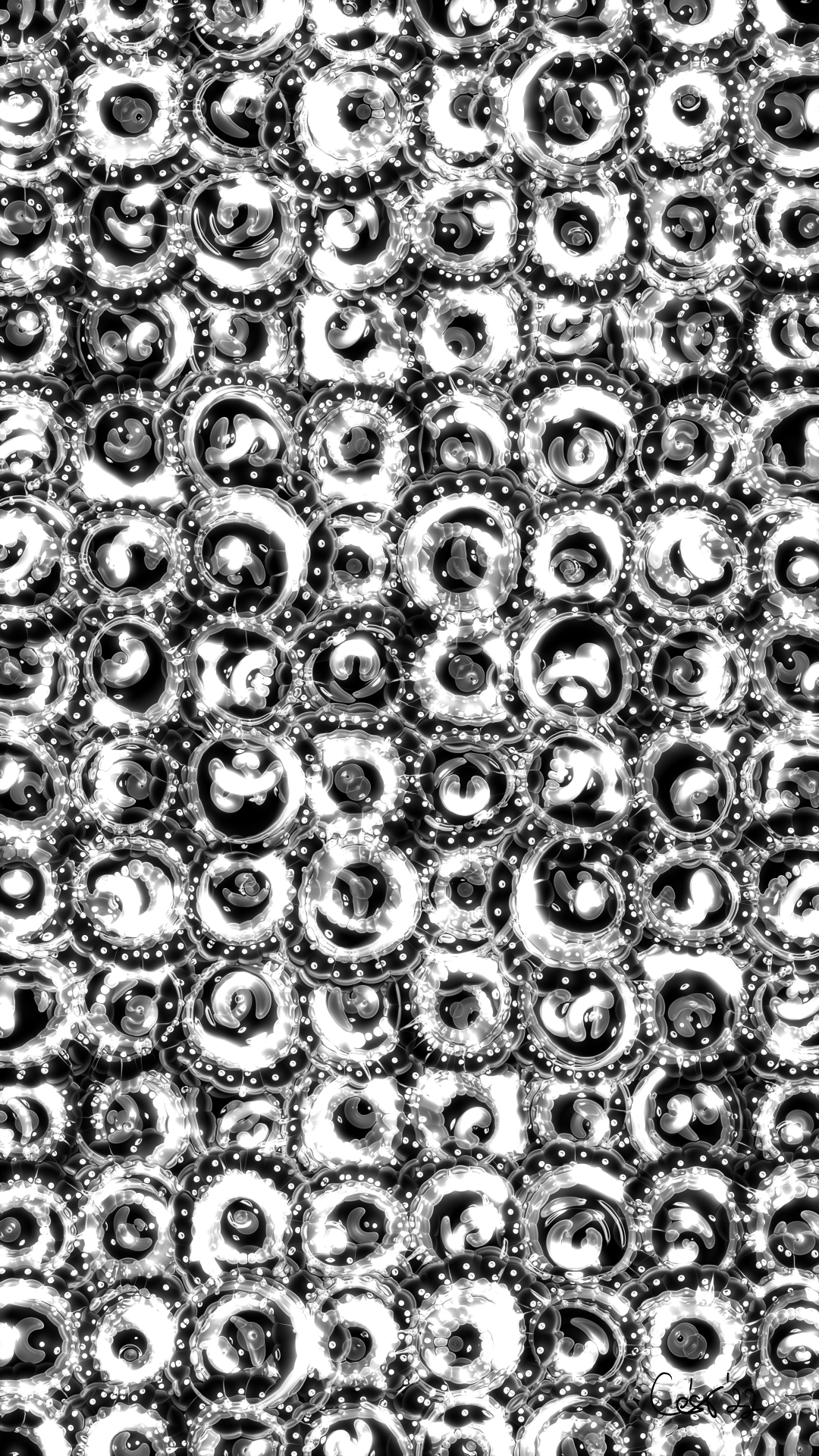 Space Flowers, moving artwork by César Yagüe, from the Descendants Of Beauty collection