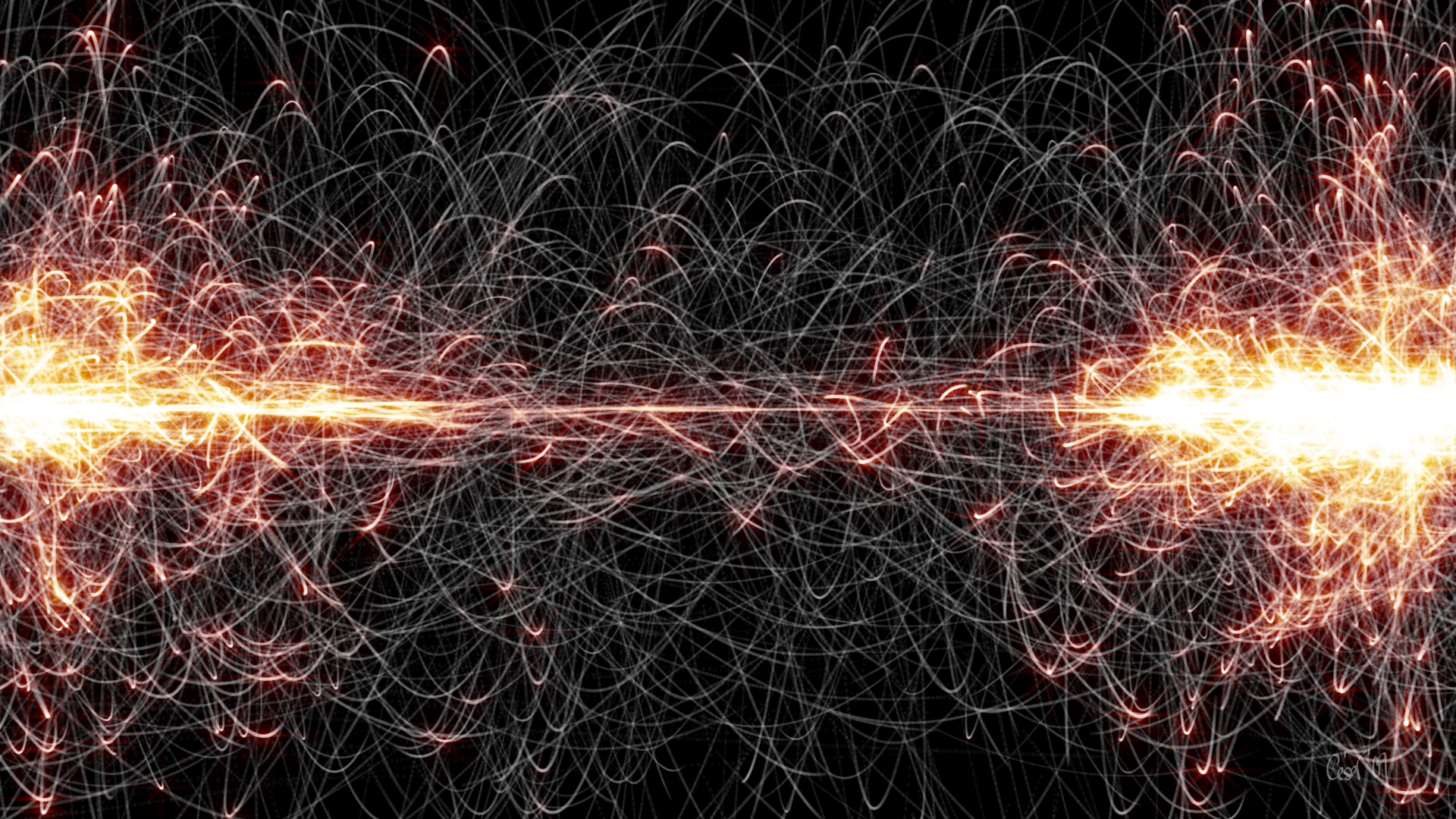 Sparks, moving artwork by César Yagüe, from the Emotional Art In Motion collection