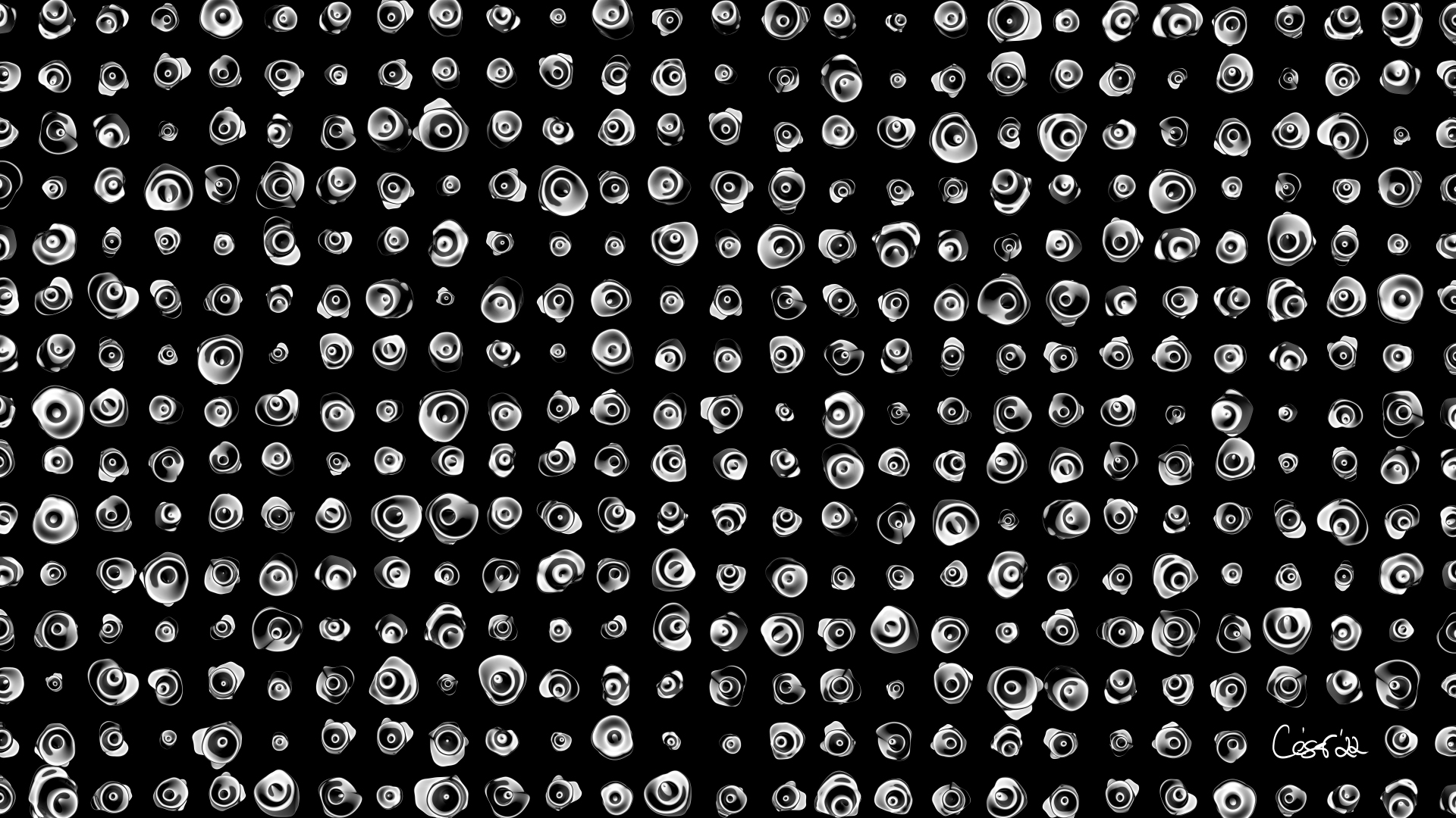 Superdots, moving artwork by César Yagüe, from the Descendants Of Beauty collection