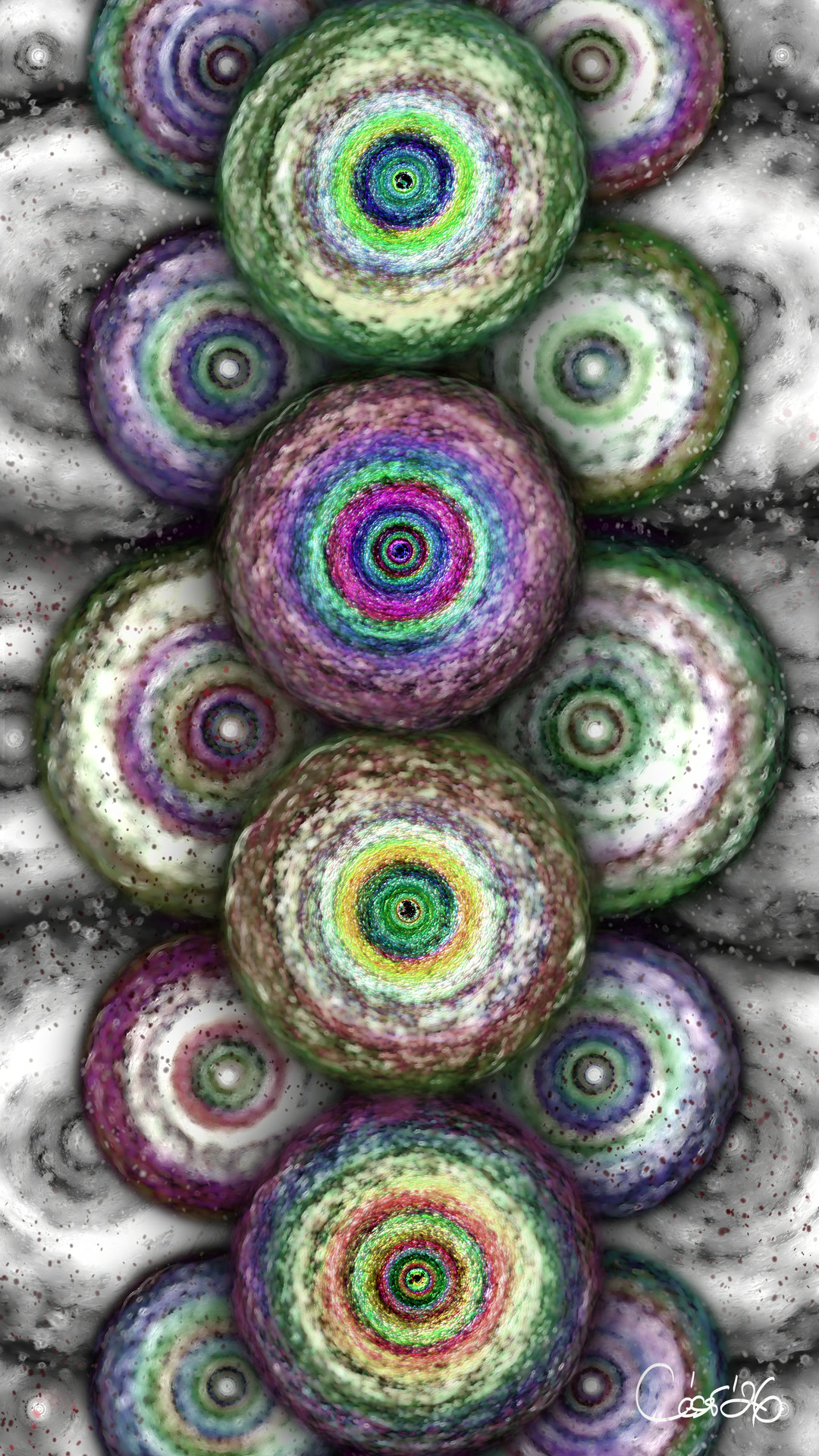 Tótem Tribu, moving artwork by César Yagüe, from Singles