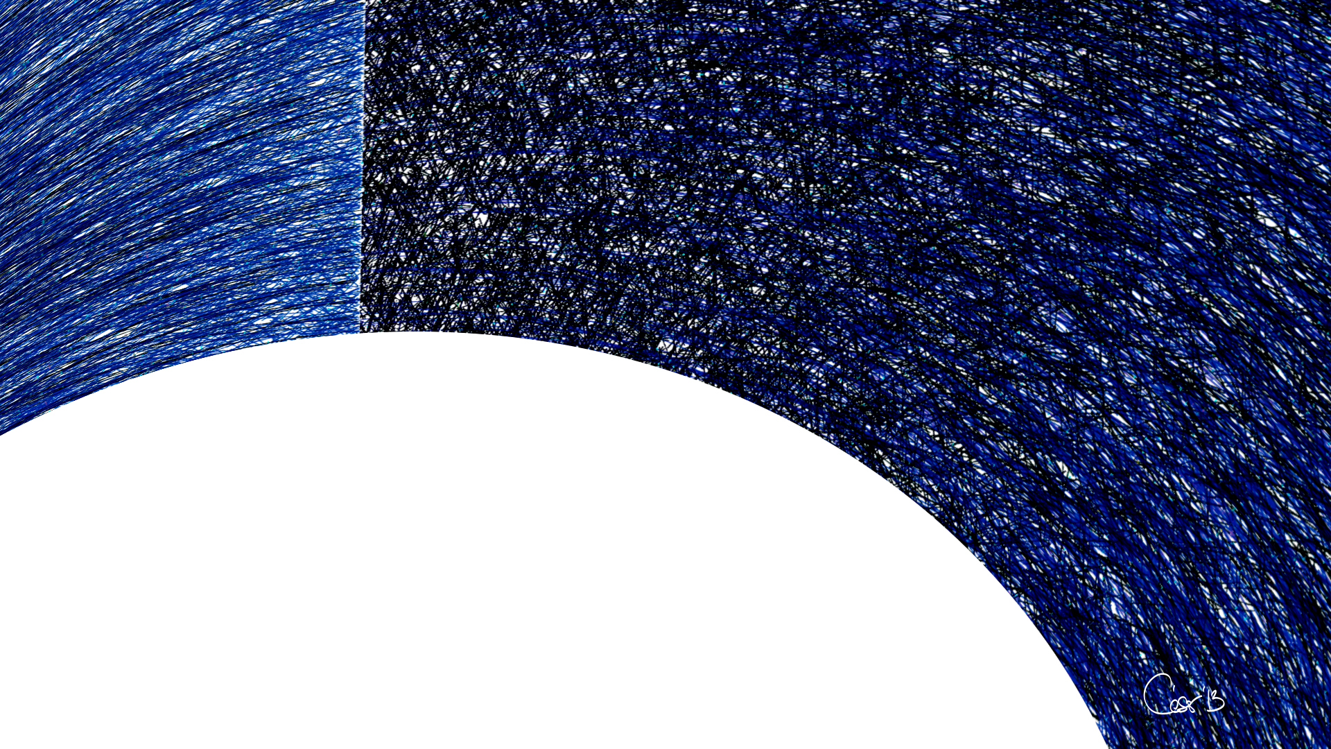 Tresómás, moving artwork by César Yagüe, from the Enjambre De Luz collection